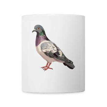 Tauben Taube - Tasse - Weiß - Vorne