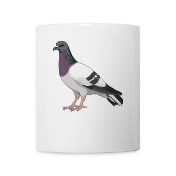 Tauben Taube - Tasse - Weiß - Vorne