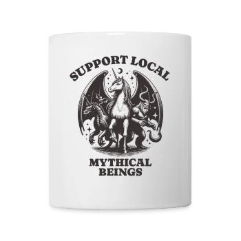 dragons unicorn Lovers - Support Local mythical - Tasse - Weiß - Vorne