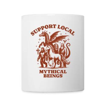 dragons unicorn Lovers - Support Local mythical - Tasse - Weiß - Vorne