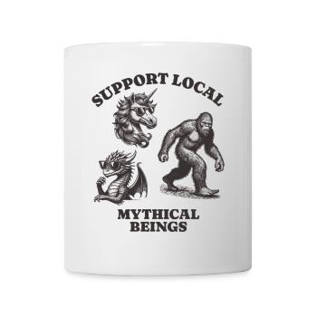 dragons unicorn Lovers - Support Local mythical - Tasse - Weiß - Vorne