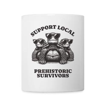 Soutenez les tortues locales survivantes préhistoriques - Mug blanc - blanc - Devant