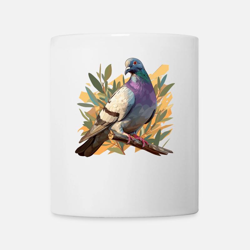 Tauben Taube - Tasse - Weiß