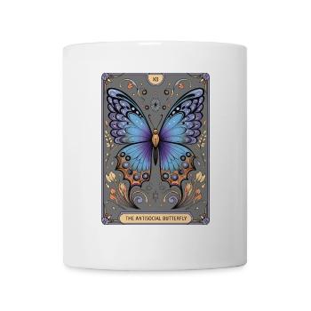 Tarotkarte - Tasse - Weiß - Vorne