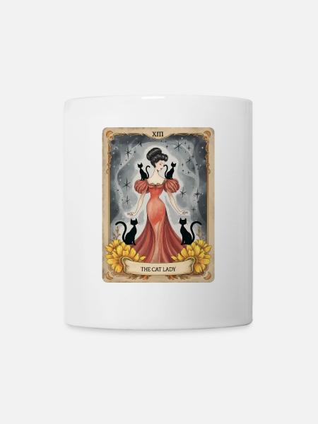 Tarotkarte - Tasse - Weiß