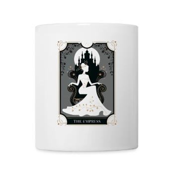 Tarotkarte - Tasse - Weiß - Vorne