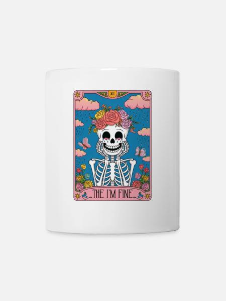 Tarotkarte - Tasse - Weiß