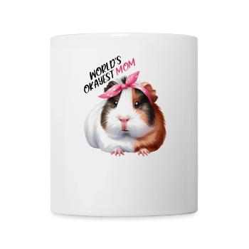 Worlds Okayest Mom Guinea Pig Mom Mom - Mug - white - Front