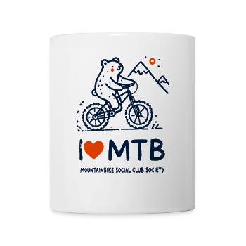 Vélo Ours J’aime VTT Fun VTT - Mug blanc - blanc - Devant