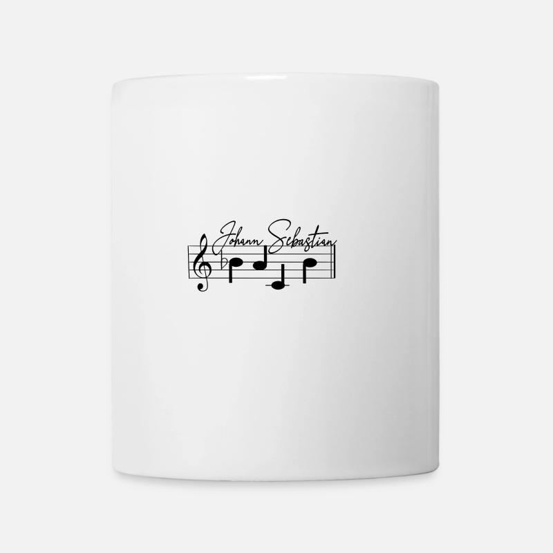 Johann Sebastian Bach Partition Notation - Mug blanc - blanc