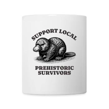 Soutenez les survivants préhistoriques locaux de l’ornithorynque - Mug blanc - blanc - Devant
