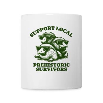 Soutenez les survivants préhistoriques locaux de l’ornithorynque - Mug blanc - blanc - Devant