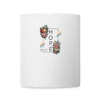 Hope Blooms Blumengarten - Tasse - Weiß - Vorne
