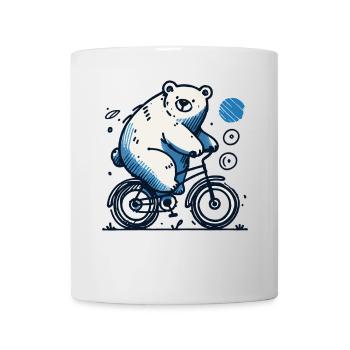 Bicycle Bear Illustration for Bicycle Lovers - Mug - white - Front