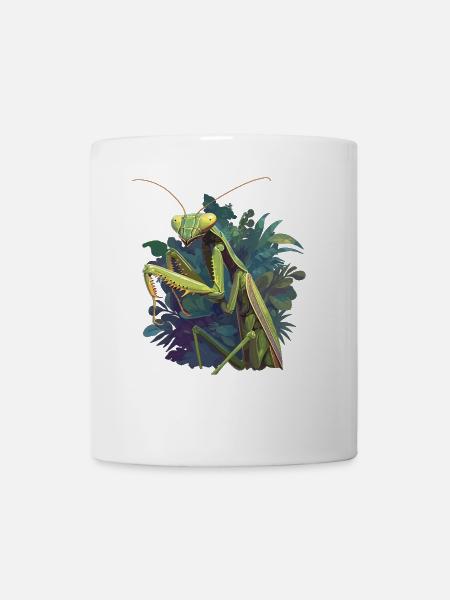 Gottesanbeterinnenen Gottesanbeterin - Tasse - Weiß