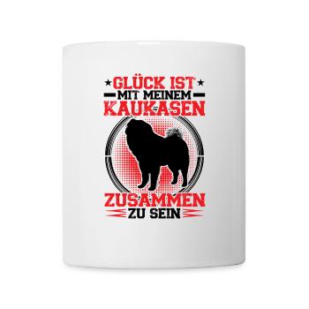 Bei meinem Owtscharka sein Kaukasischer Owtscharka - Tasse - Weiß - Vorne