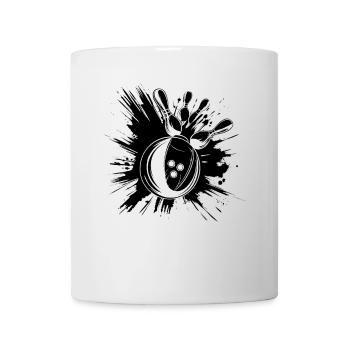 Graphiques de bowling - Mug blanc - blanc - Devant