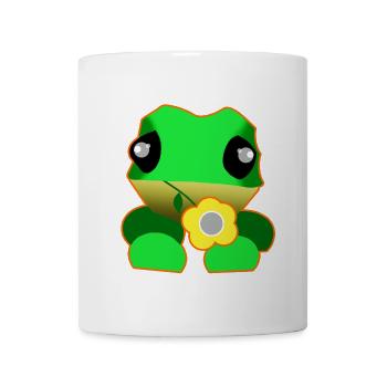 Cute frog with flower - Mug - white - Front