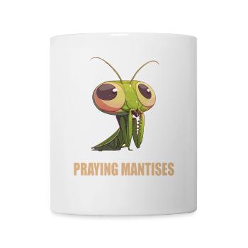 Gottesanbeterinnenen Gottesanbeterin - Tasse - Weiß - Vorne
