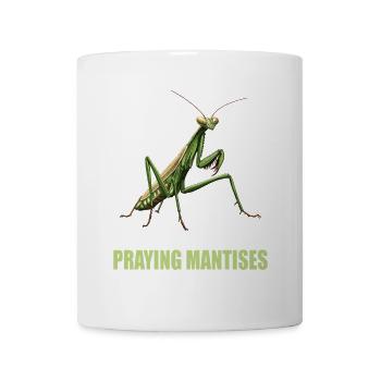Gottesanbeterinnenen Gottesanbeterin - Tasse - Weiß - Vorne