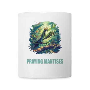Gottesanbeterinnenen Gottesanbeterin - Tasse - Weiß - Vorne