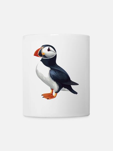 Papageientaucher - Tasse - Weiß