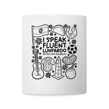 Je parle couramment Lunfardo – Malbec Humour - Mug blanc - blanc - Devant