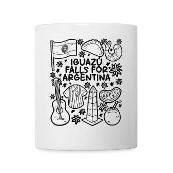 Iguazú Falls for Argentina – Argentinien - Mug - white - Front