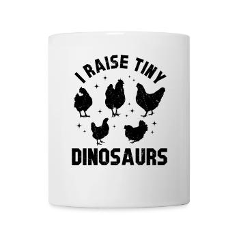 Funny Dinosaur Farmer - I Raise Tiny Dinosaurs - Mug - white - Front