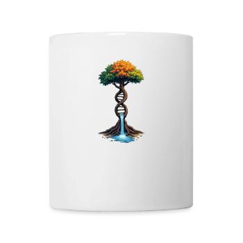 DNA-Baum des Lebens Wasserfall - Tasse - Weiß - Vorne
