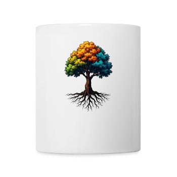 Vibrant Tree of Life Roots - Mug - white - Front
