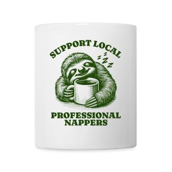 Support Local Professional Nappers Funny Sloth - Mug - white - Front
