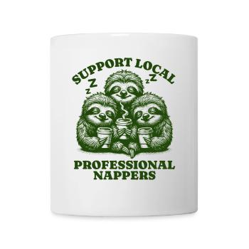 Support Local Professional Nappers Funny Sloth - Mug - white - Front