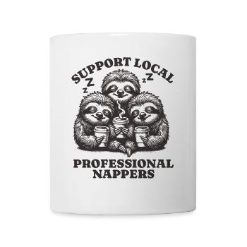 Support Local Professional Nappers Funny Sloth - Mug - white - Front