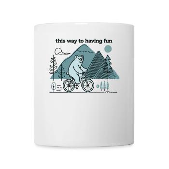 Bike Fun Bear Mountain Adventurer - Mug - white - Front