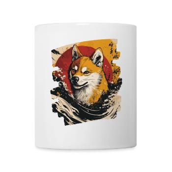 Shiba Inu - Mug blanc - blanc - Devant