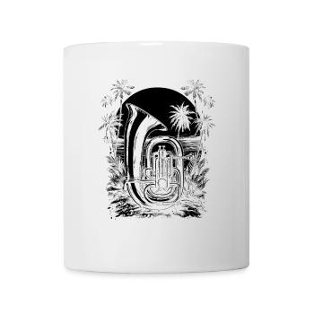 Dessin de tuba - Mug blanc - blanc - Devant