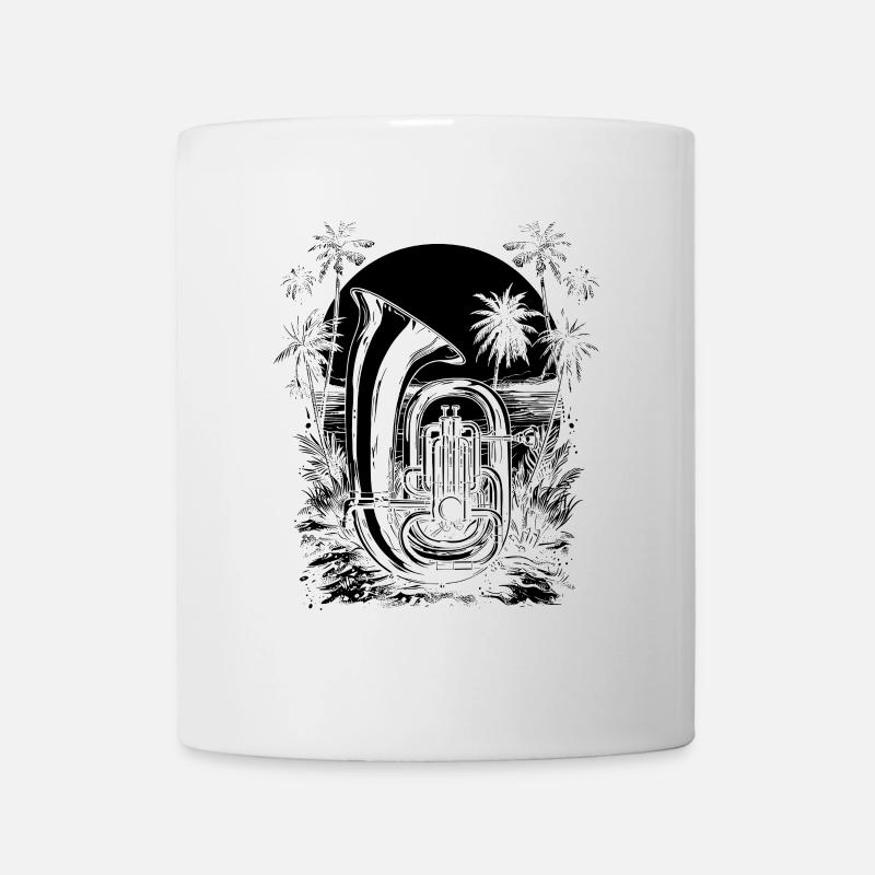 Dessin de tuba - Mug blanc - blanc