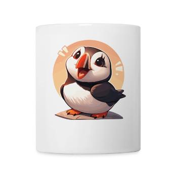 Papageientaucher - Tasse - Weiß - Vorne