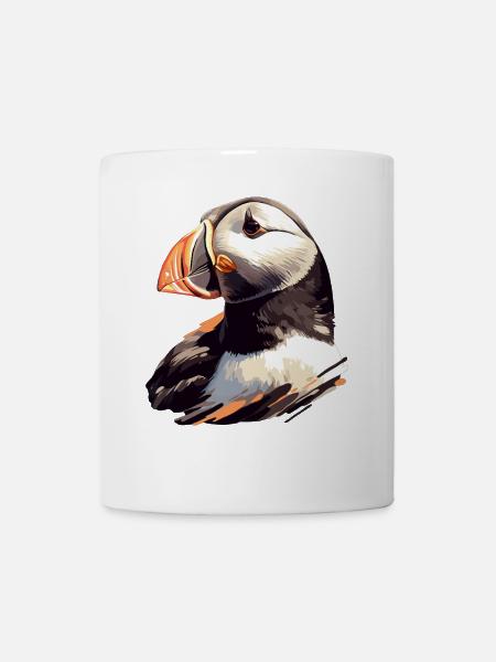 Papageientaucher - Tasse - Weiß