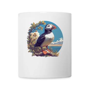 Papageientaucher - Tasse - Weiß - Vorne