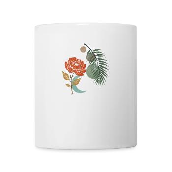 Botanische Mondblütenharmonie - Tasse - Weiß - Vorne