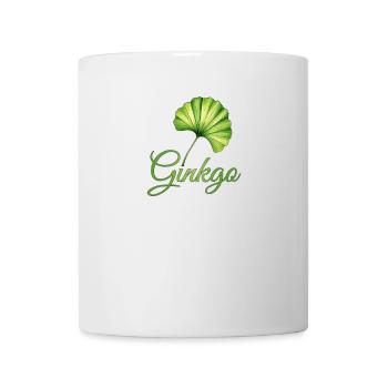 Feuille de Ginkgo Élégance Botanique - Mug blanc - blanc - Devant