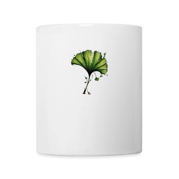 Ginkgo Leaf Watercolor Ink - Mug - white - Front