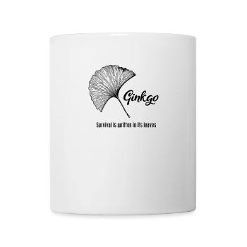 Ginkgo Leaf Survival Zitat - Tasse - Weiß - Vorne