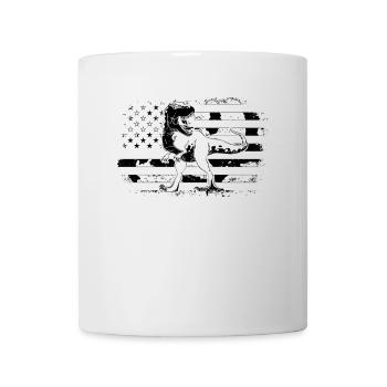 Dinosaur US Flag Dino T-Rex Dinosaur - Tasse - Weiß - Vorne