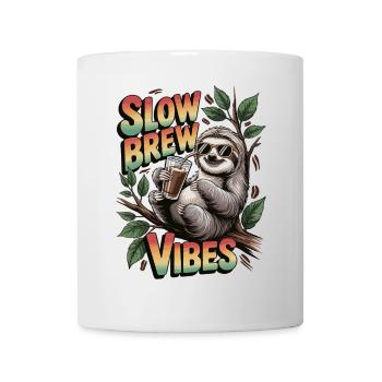 Slow Brew Vibes for Coffee Fans - Mug - white - Front