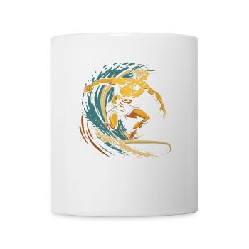 Graphisme Surfer - Mug blanc - blanc - Devant