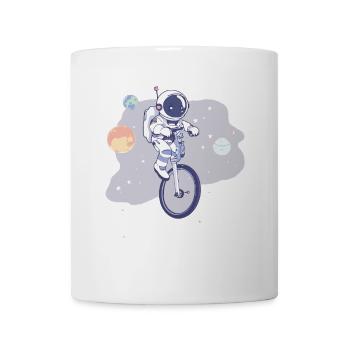 Dieser Typ Liebt Unicycles, Astronaut - Tasse - Weiß - Vorne