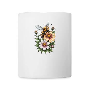 Honey Bee Floral Harmony - Mug - white - Front